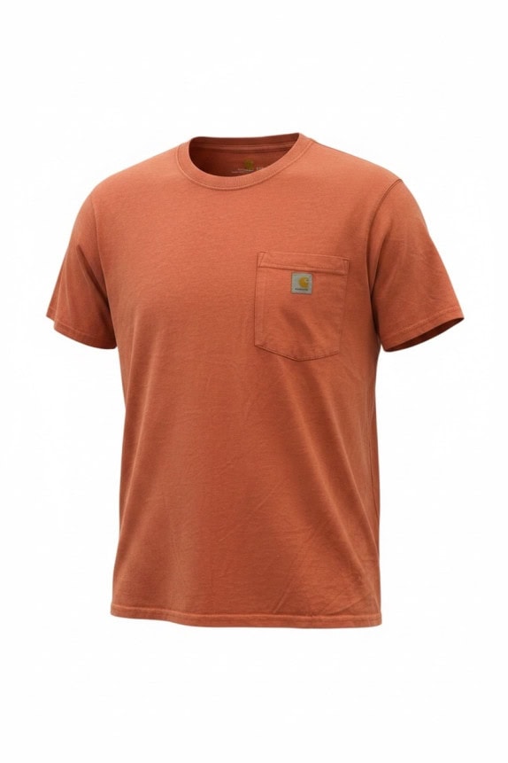 CARHARTT T SHIRT ΜΕ ΤΣΕΠΗ WORKWEAR ΚΕΡΑΜΙΔΙ ΑΝΤΡΙΚΟ PRE OWNED L