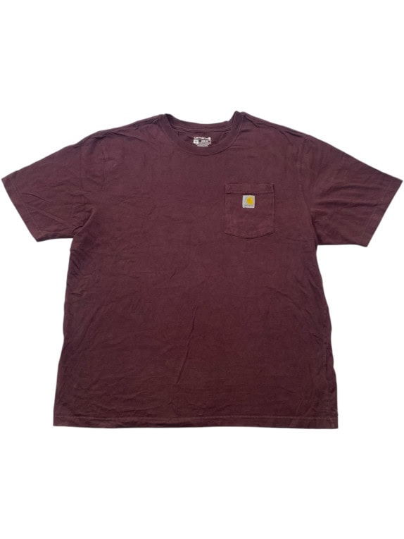 CARHARTT T SHIRT ΜΕ ΤΣΕΠΗ WORKWEAR ΜΠΟΡΝΤΟ ΑΝΤΡΙΚΟ PRE OWNED XL