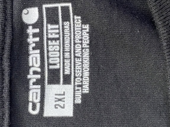 CARHARTT T SHIRT MINIMAL BLACK ΑΝΤΡΙΚΟ PRE OWNED XXL