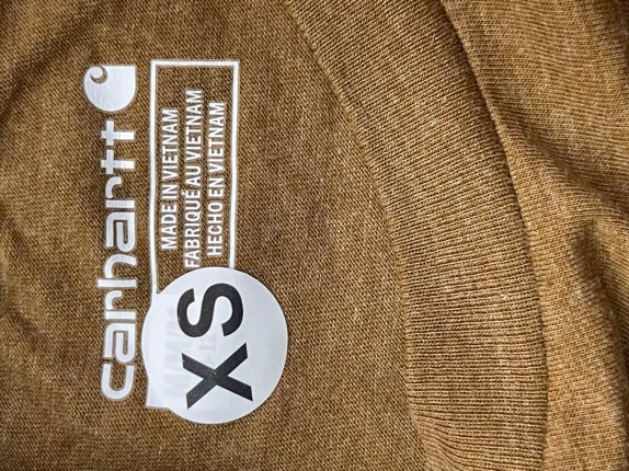 CARHARTT T SHIRT MINIMAL MARRONE UOMO PRE OWNED XS