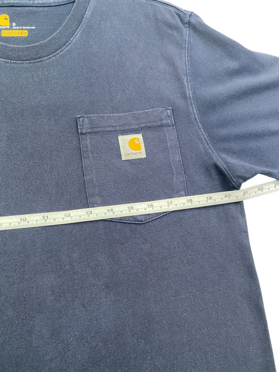 CARHARTT T SHIRT MINIMAL NAVY ΑΝΤΡΙΚΟ PRE OWNED