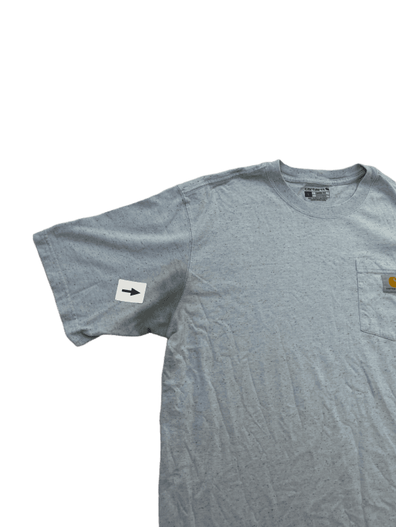 CARHARTT T SHIRT POCKET MINIMAL GRAY ΑΝΤΡΙΚΟ PRE OWNED L
