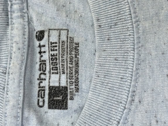 CARHARTT T SHIRT POCKET MINIMAL GRAY ΑΝΤΡΙΚΟ PRE OWNED L