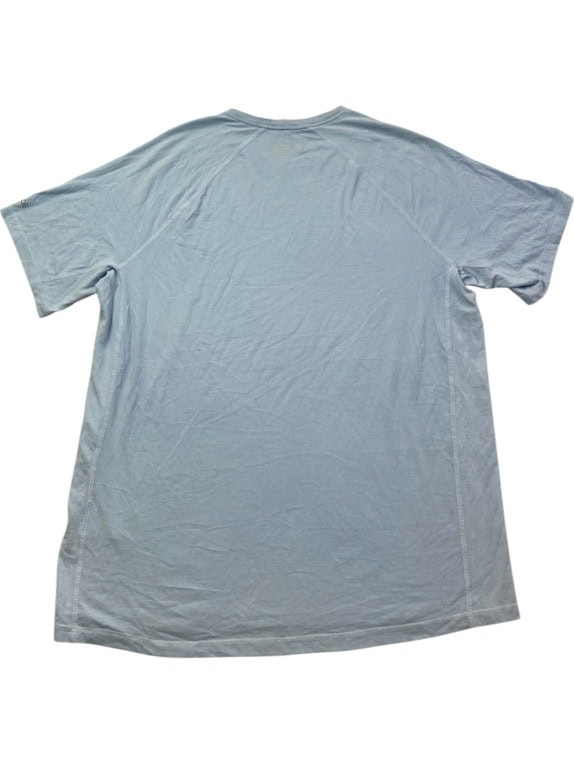 CARHARTT T SHIRT SPELL OUT LIGHT BLUE MEN PRE OWNED L