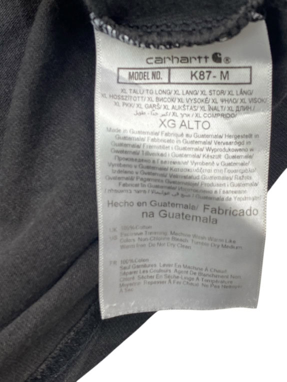 CARHARTT POCKET TEE WORKWEAR CHARCOAL MENS PRE OWNED XL
