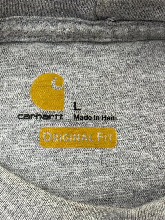 CARHARTT T SHIRT WORKWEAR GRIGIO UOMO PRE OWNED L