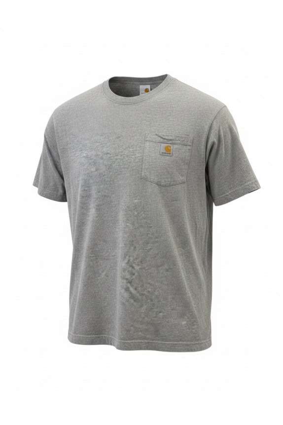 CARHARTT T SHIRT WORKWEAR GREY MENS PRE OWNED L