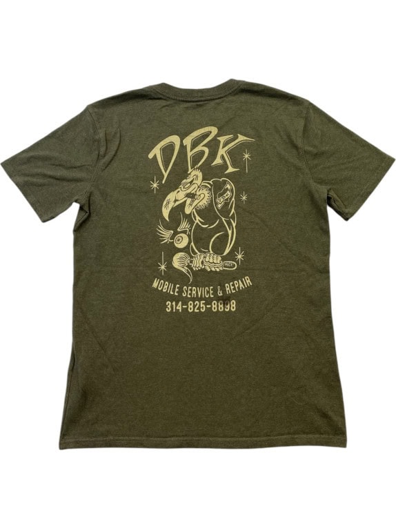 CARHARTT T SHIRT WORKWEAR GRAPHIC OLIVE MENS PRE OWNED S