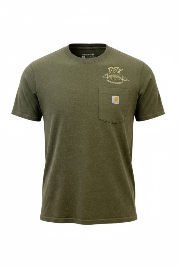 CARHARTT T SHIRT WORKWEAR GRAPHIC OLIVE UOMO PRE OWNED S