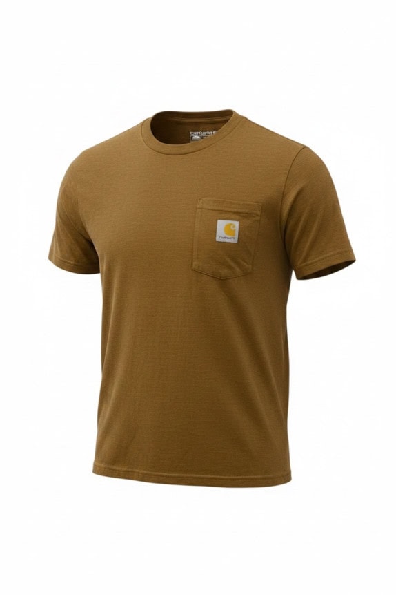 CARHARTT T SHIRT WORKWEAR BROWN MEN PRE OWNED XS