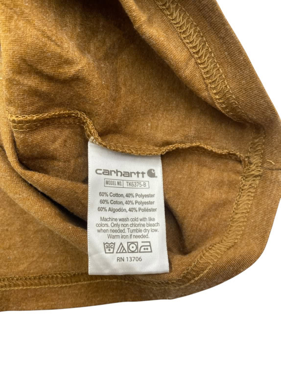 CARHARTT T SHIRT WORKWEAR ΚΑΦΕ ΑΝΤΡΙΚΟ PRE OWNED XS