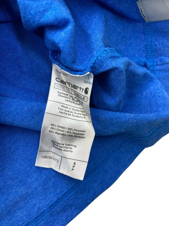 CARHARTT T SHIRT WORKWEAR BLU UOMO PRE OWNED S