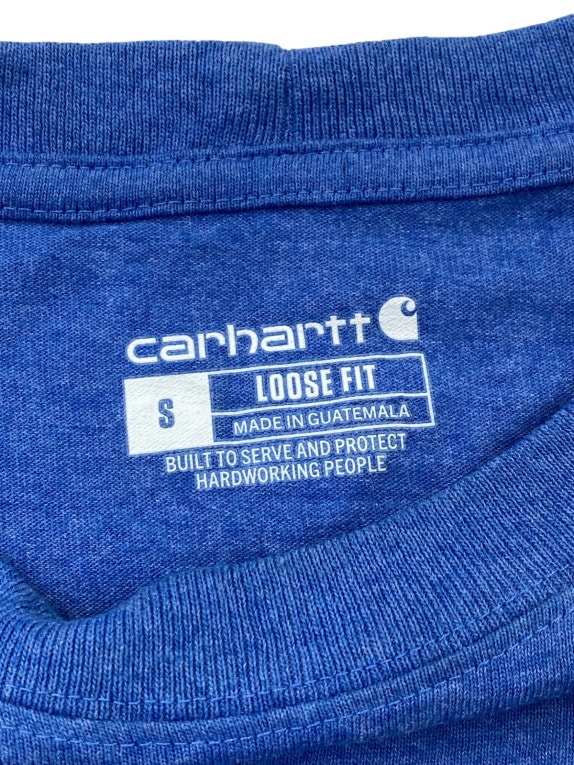 CARHARTT T SHIRT WORKWEAR ΜΠΛΕ ΑΝΤΡΙΚΟ PRE OWNED S