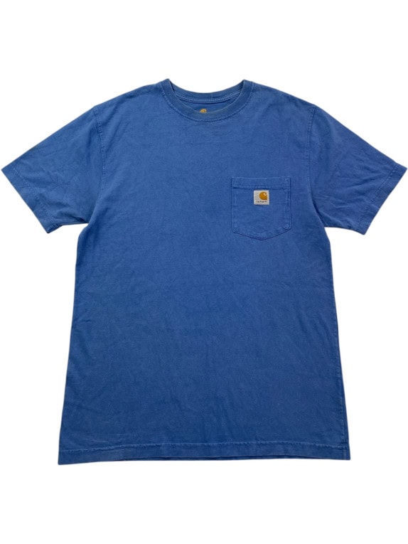 CARHARTT T SHIRT WORKWEAR ΜΠΛΕ ΑΝΤΡΙΚΟ PRE OWNED S