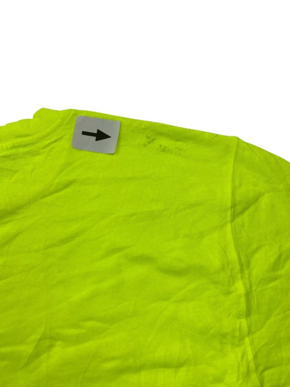 CARHARTT T SHIRT WORKWEAR NEON YELLOW MENS PRE OWNED M