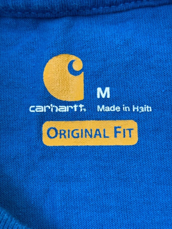 CARHARTT T SHIRT WORKWEAR ΡΟΥΑ ΜΠΛΕ ΑΝΤΡΙΚΟ PRE OWNED M