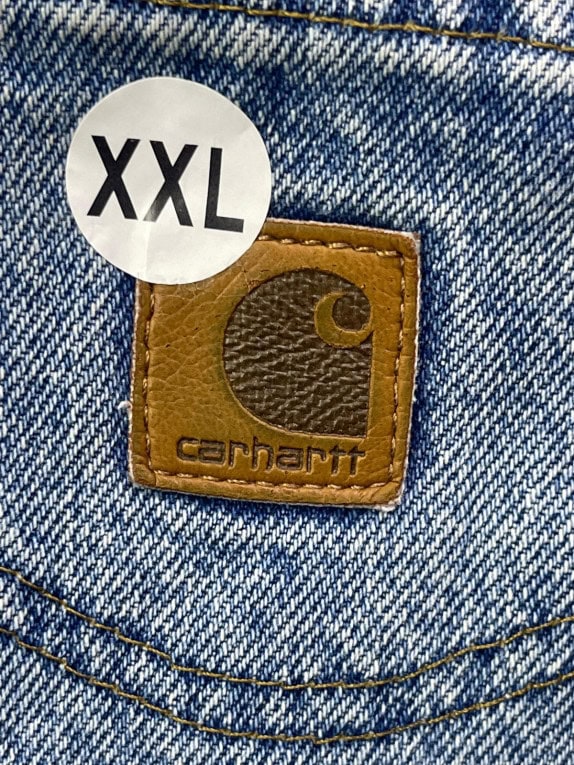 CARHARTT JEANS VINTAGE WASHED BLUE MEN PRE OWNED XXL