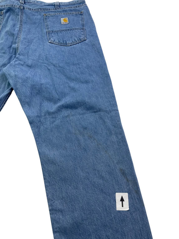 CARHARTT JEANS WASHED BLUE MALE PRE OWNED XXL