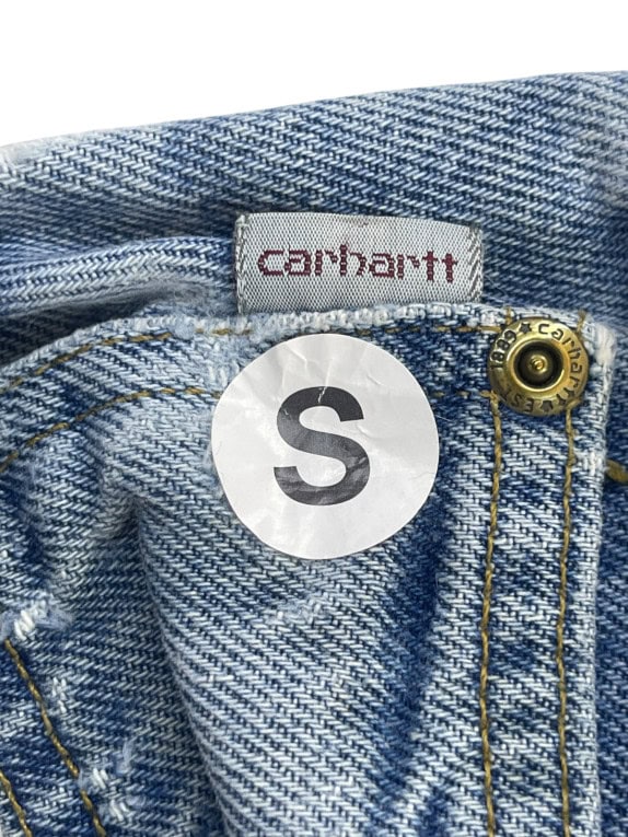 CARHARTT ΤΖΙΝ ΠΑΝΤΕΛΟΝΙ WORKWEAR WASHED BLUE ΑΝΤΡΙΚΟ PRE OWNED S