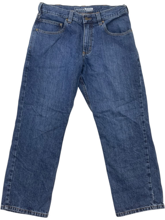 CARHARTT ΤΖΙΝ ΠΑΝΤΕΛΟΝΙ WORKWEAR WASHED BLUE ΑΝΤΡΙΚΟ PRE OWNED M