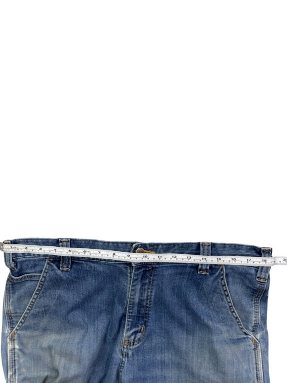 CARHARTT JEANS WORKWEAR WASHED BLUE MENS PRE OWNED XL