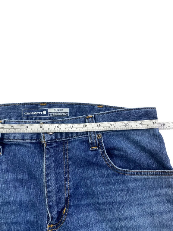 CARHARTT ΤΖΙΝ ΠΑΝΤΕΛΟΝΙ WORKWEAR WASHED BLUE ΑΝΤΡΙΚΟ PRE OWNED L