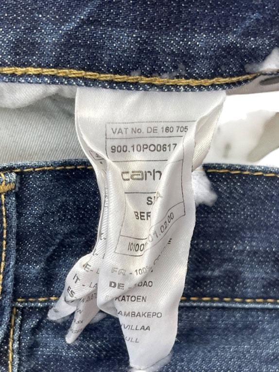 CARHARTT ΤΖΙΝ ΒΕΡΜΟΥΔΑ WORKWEAR WASHED BLUE ΑΝΤΡΙΚΟ PRE OWNED L