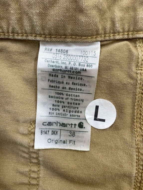 CARHARTT BERMUDA CARGO WORKWEAR BEIGE UOMO PRE OWNED XL