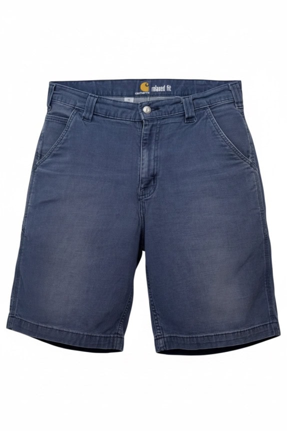 CARHARTT BERMUDA WORKWEAR NAVY UOMO PRE OWNED L