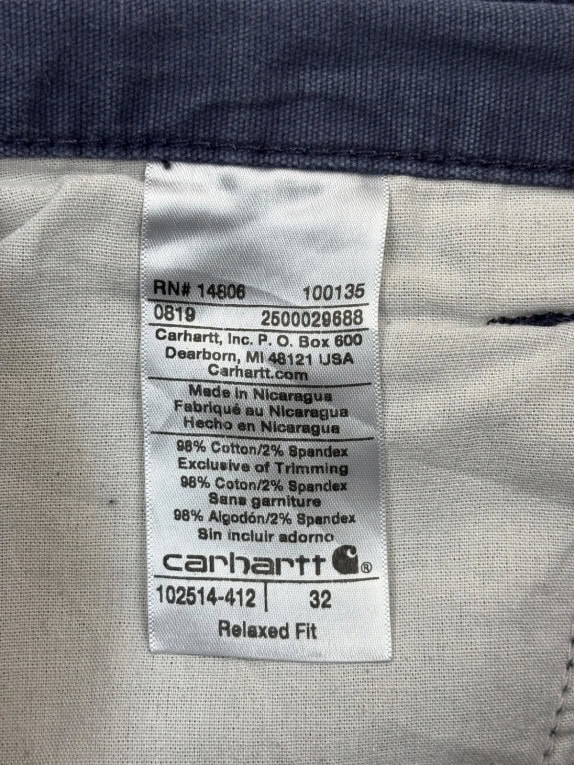 CARHARTT ΒΕΡΜΟΥΔΑ WORKWEAR NAVY ΑΝΤΡΙΚΟ PRE OWNED L