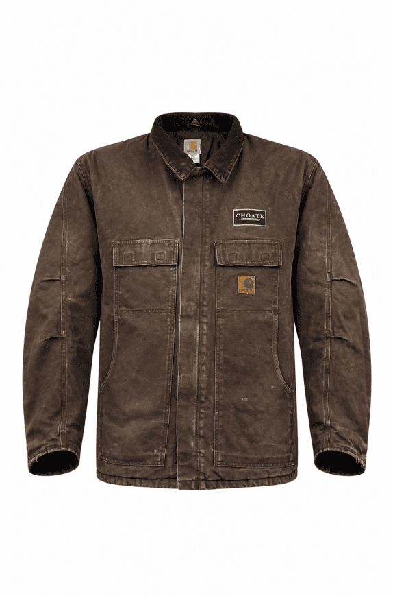 2008 CARHARTT WORK JACKET WORKWEAR BROWN MEN PRE OWNED XL