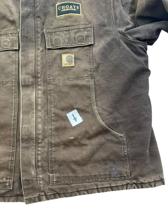 2008 CARHARTT WORK JACKET WORKWEAR BROWN ΑΝΤΡΙΚΟ PRE OWNED XL