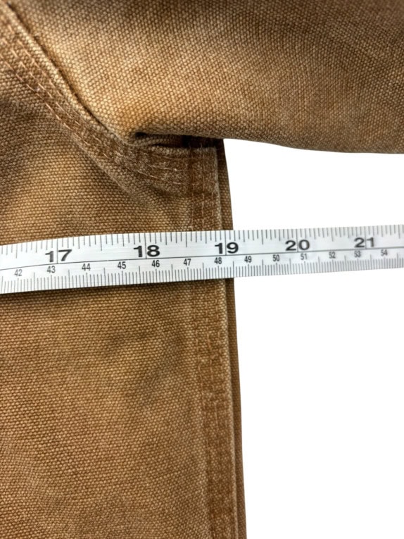 CARHARTT 2008 ZIP HOODIE WORKWEAR BROWN MEN PRE OWNED S