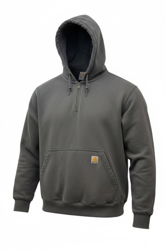 CARHARTT HOODIE LOOSE FIT GREY MEN PRE OWNED L