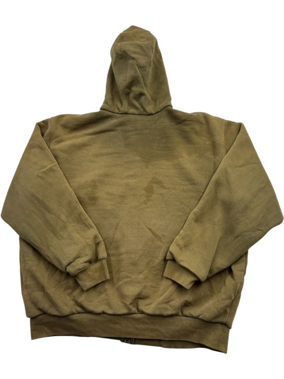 CARHARTT ZIP HOODIE WORKWEAR OLIVE MENS PRE OWNED L