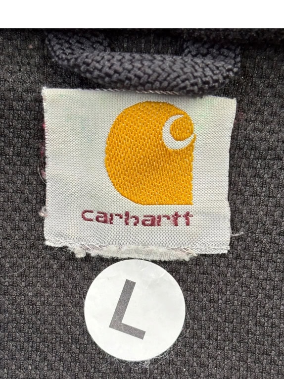 CARHARTT ZIP HOODIE WORKWEAR OLIVE MENS PRE OWNED L