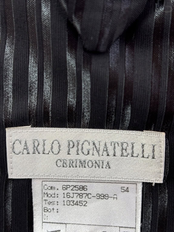 CARLO PIGNATELLI CRAVATTA ASCOT CLASSIC NERO UOMO PRE OWNED