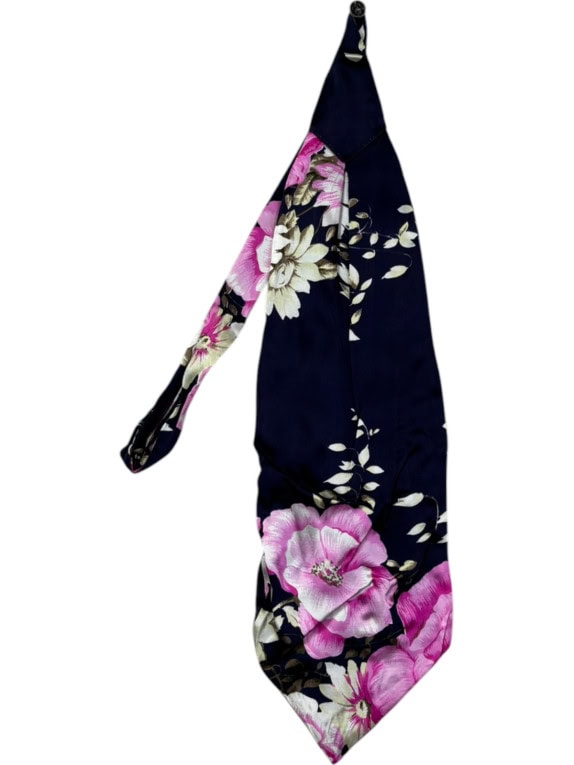 CARLO PIGNATELLI NECKTIE FLORAL NAVY MEN PRE OWNED