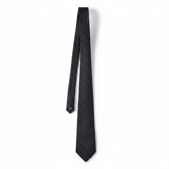 CARLO PIGNATELLI ΓΡΑΒΑΤΑ MINIMAL ΜΑΥΡΗ ΑΝΤΡΙΚΟ PRE OWNED