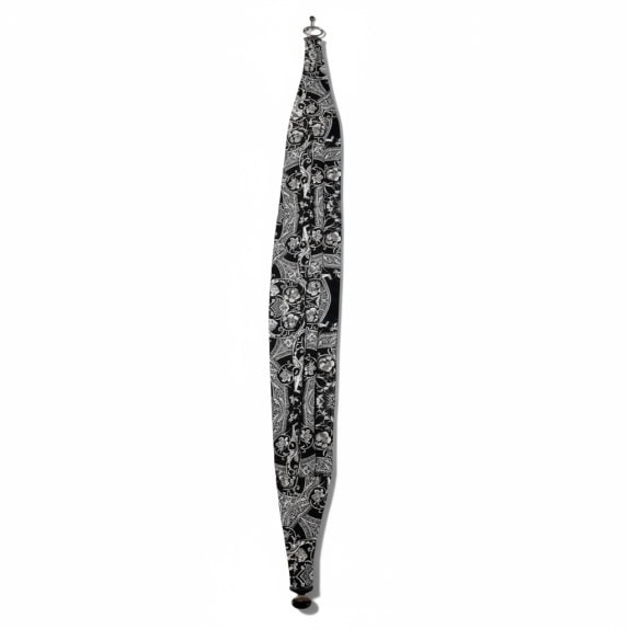 CARLO PIGNATELLI UMBRELLA PAISLEY BLACK WHITE UNISEX PRE OWNED
