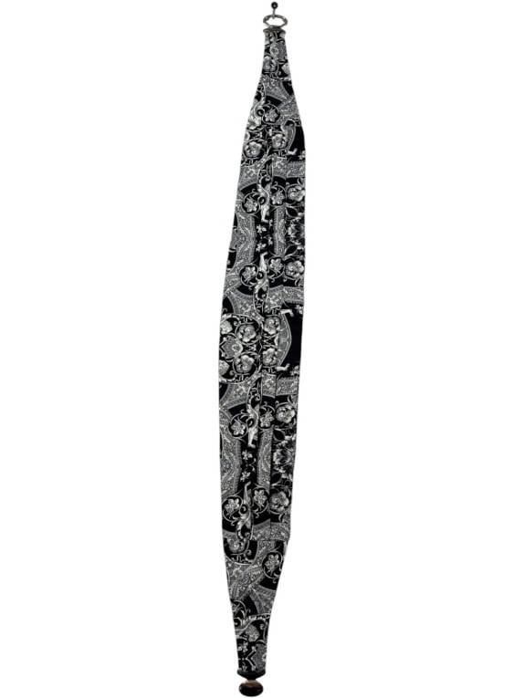 CARLO PIGNATELLI UMBRELLA PAISLEY BLACK WHITE UNISEX PRE OWNED
