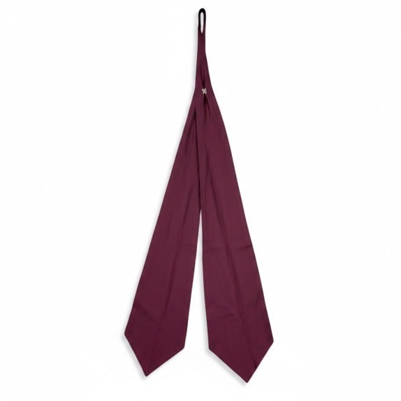 CARLO PIGNATELLI ASCOT TIE CLASSIC BURGUNDY MENS PRE OWNED