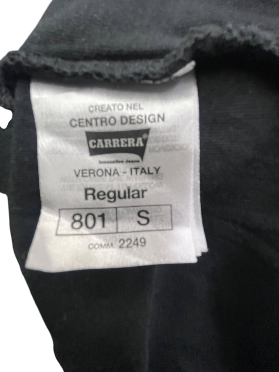 CARRERA JEANS T-SHIRT ΜΕ ΛΟΓΟΤΥΠΟ ΜΑΥΡΟ UNISEX S
