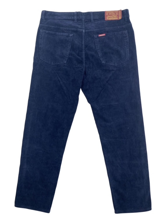 Carrera Pantaloni in velluto a coste Vintage Logo Blu Scuro Unisex XXL