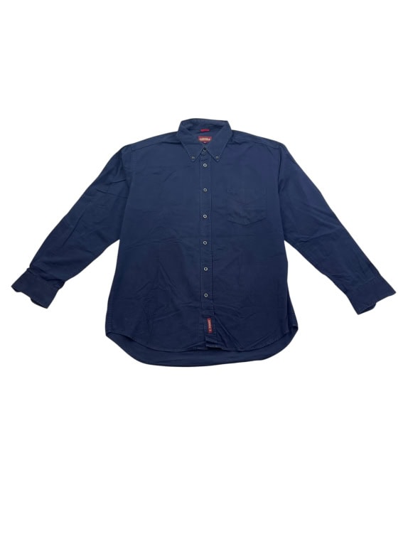 CARRERA CAMICIA IN COTONE BLU DA UOMO XL