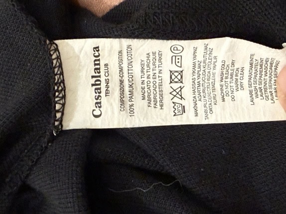 CASABLANCA POLO SHIRT RETRO BLACK ΑΝΤΡΙΚΟ PRE OWNED M/L