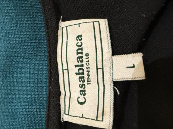 CASABLANCA POLO SHIRT RETRO BLACK ΑΝΤΡΙΚΟ PRE OWNED M/L