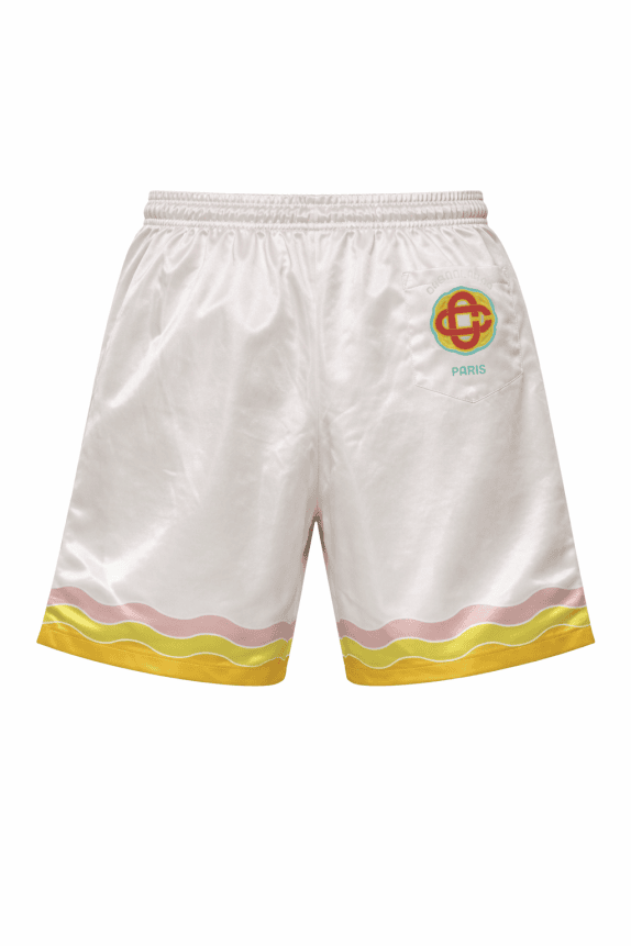 CASABLANCA SET RETRO SHIRT SHORTS PINK MEN PRE OWNED XL