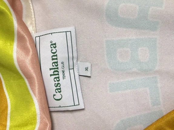 CASABLANCA SET RETRO SHIRT SHORTS PINK MEN PRE OWNED XL