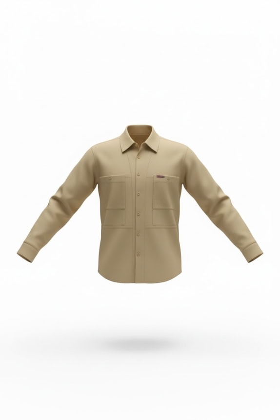 CASUCCI ΠΟΥΚΑΜΙΣΟ VINTAGE ΜΕ ΛΟΓΟΤΥΠΟ BEIGE ΑΝΔΡΙΚΟ L